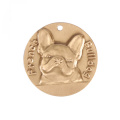 Fabricantes personalizados por atacado 3D Bronze Pet Dogs Tags Nomes Tag Dog Tag